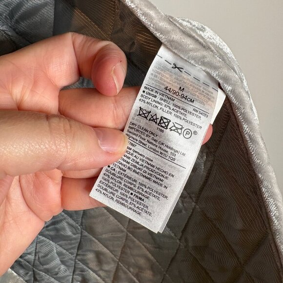 Banana Republic grey quilted tie side vest - Picture 5 of 6